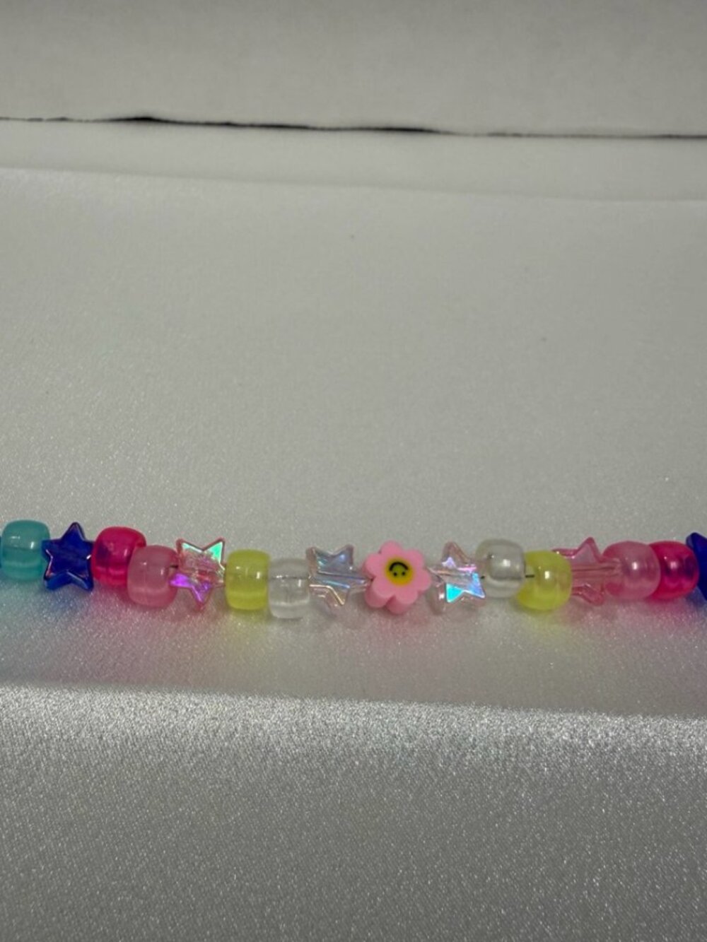 Handmade Rainbow Star & Smiley Flower Beaded Bag Charm